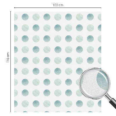 Película de privacidade para janela efeito vitral Círculos delicados