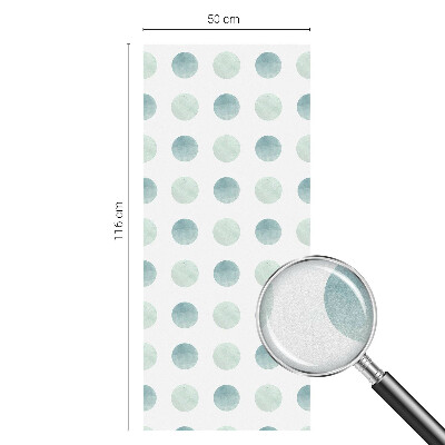 Película de privacidade para janela efeito vitral Círculos delicados