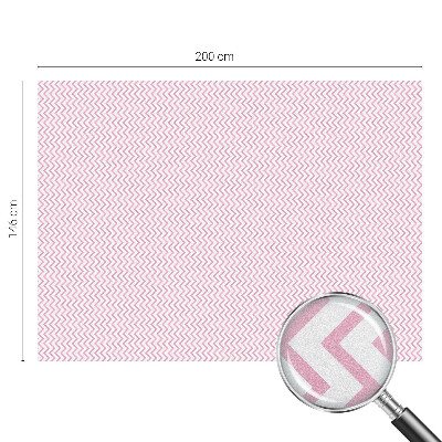 Película de vidro vitral autocolante ziguezagues rosa