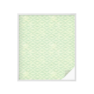 Vinil para vidro privacidade padrão vitral Losangos verdes