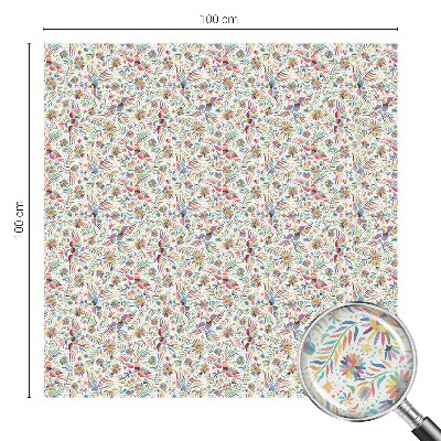 Película de privacidade para janela efeito vitral exotismo colorido