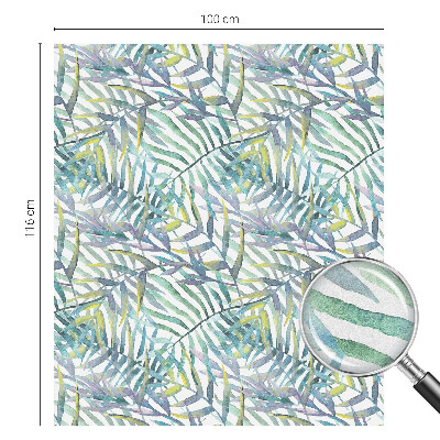 Película decorativa para janela privacidade Aquarela tropical