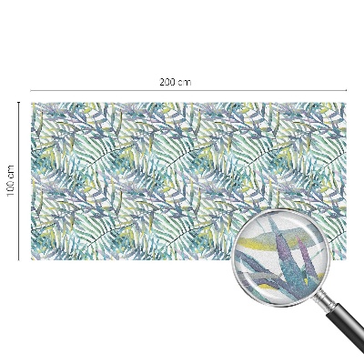 Película decorativa para janela privacidade Aquarela tropical
