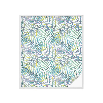 Película decorativa para janela privacidade Aquarela tropical