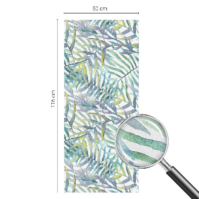 Película decorativa para janela privacidade Aquarela tropical