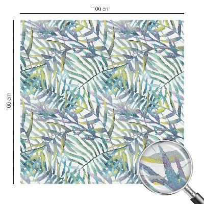 Película decorativa para janela privacidade Aquarela tropical