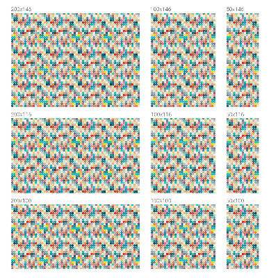 Película decorativa para janela privacidade quadrados coloridos