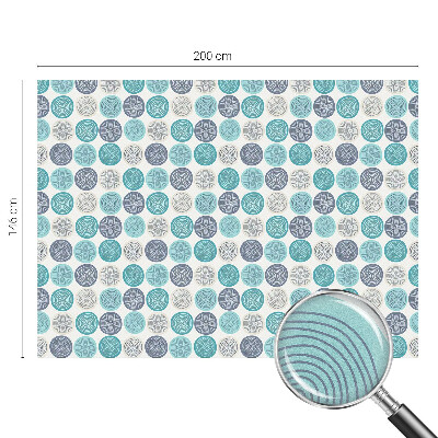 Película de privacidade para janela efeito vitral Círculos geométricos