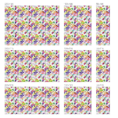 Película vidro janela privacidade Mosaico abstrato