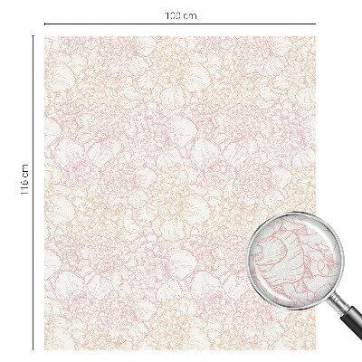 Película decorativa para janela privacidade Elegância floral