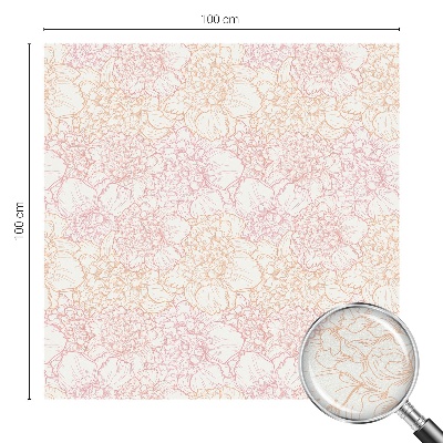 Película decorativa para janela privacidade Elegância floral