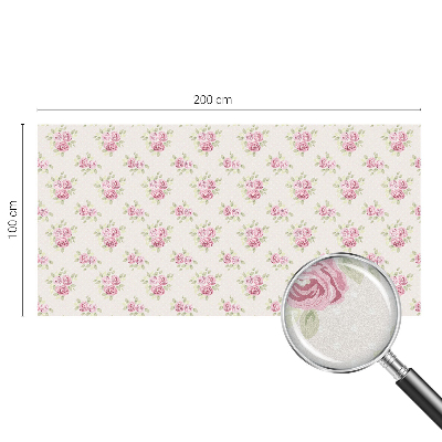 Película de vidro vitral autocolante Estampa floral