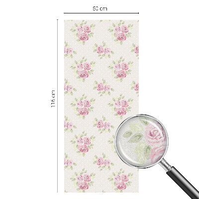 Película de vidro vitral autocolante Estampa floral