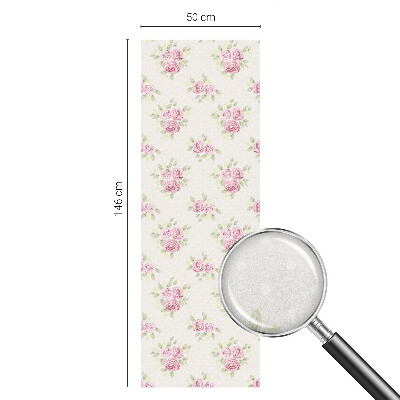 Película de vidro vitral autocolante Estampa floral