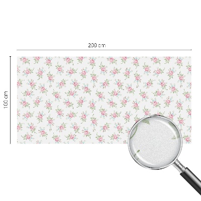 Película vidro janela privacidade Rosas românticas