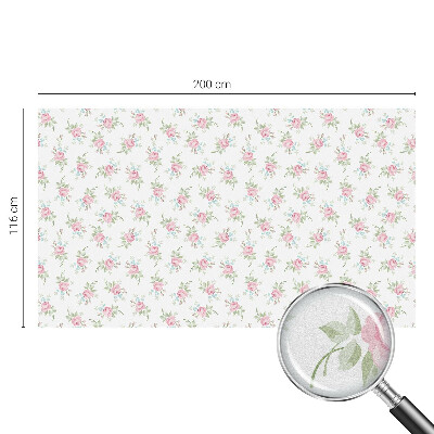 Película vidro janela privacidade Rosas românticas