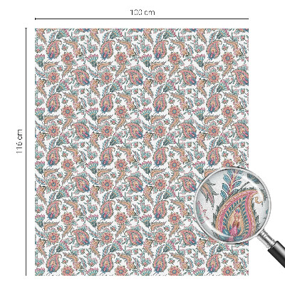 Vinil para vidro privacidade padrão vitral Elegância floral
