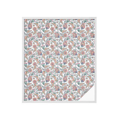 Vinil para vidro privacidade padrão vitral Elegância floral