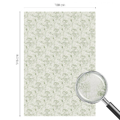 Película de vidro vitral autocolante Padrão botânico