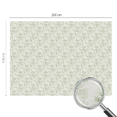 Película de vidro vitral autocolante Padrão botânico