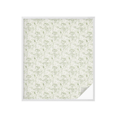 Película de vidro vitral autocolante Padrão botânico