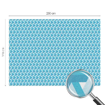 Vinil para vidro privacidade padrão vitral cubos geométricos