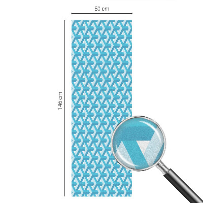Vinil para vidro privacidade padrão vitral cubos geométricos