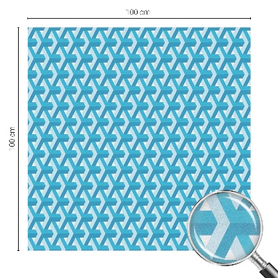 Vinil para vidro privacidade padrão vitral cubos geométricos