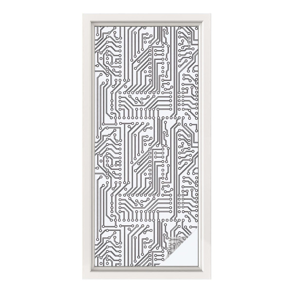 Película decorativa para janela privacidade Tema técnico