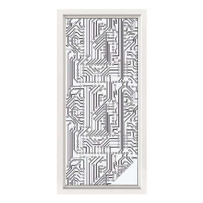 Película decorativa para janela privacidade Tema técnico