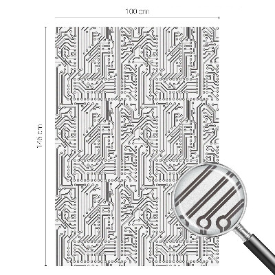 Película decorativa para janela privacidade Tema técnico