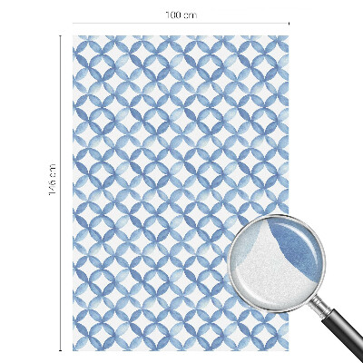 Película de vidro vitral autocolante Flores geométricas