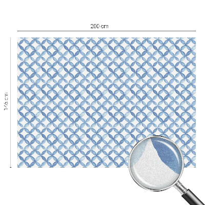 Película de vidro vitral autocolante Flores geométricas