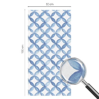 Película de vidro vitral autocolante Flores geométricas