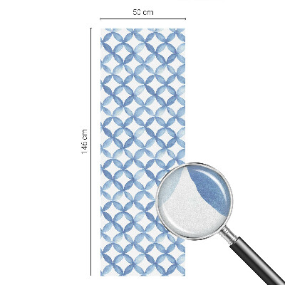 Película de vidro vitral autocolante Flores geométricas