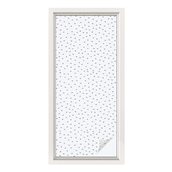 Película decorativa para janela privacidade Triângulos geométricos