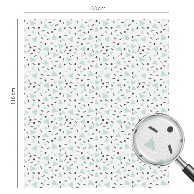Película de privacidade para janela efeito vitral Figuras geométricas
