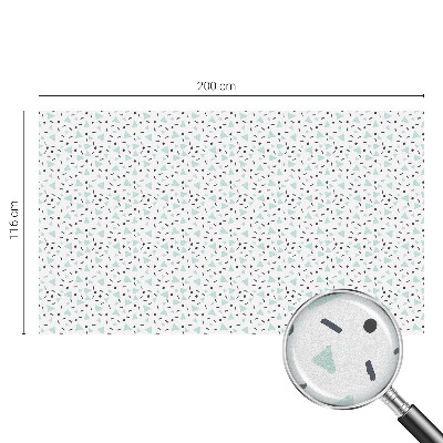 Película de privacidade para janela efeito vitral Figuras geométricas