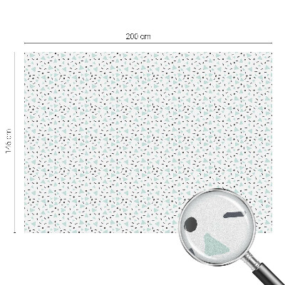 Película de privacidade para janela efeito vitral Figuras geométricas