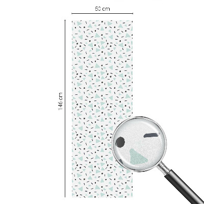 Película de privacidade para janela efeito vitral Figuras geométricas