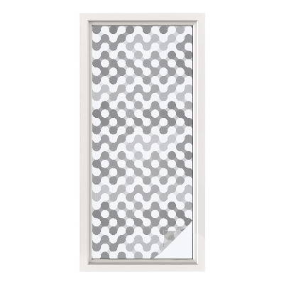 Película decorativa para janela privacidade Geometria ondulatória