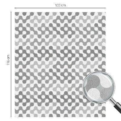 Película decorativa para janela privacidade Geometria ondulatória