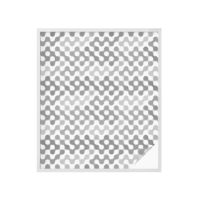 Película decorativa para janela privacidade Geometria ondulatória