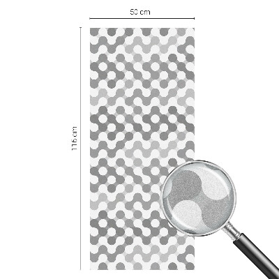 Película decorativa para janela privacidade Geometria ondulatória