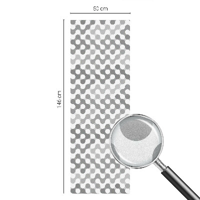 Película decorativa para janela privacidade Geometria ondulatória