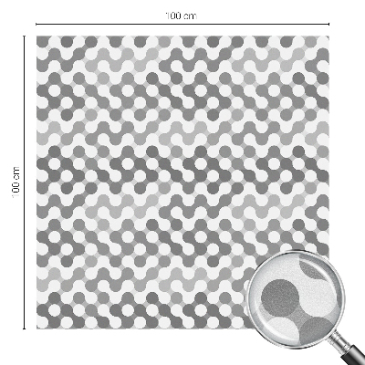 Película decorativa para janela privacidade Geometria ondulatória