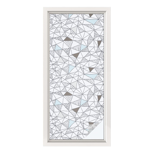 Vinil para vidro privacidade padrão vitral Formas abstratas