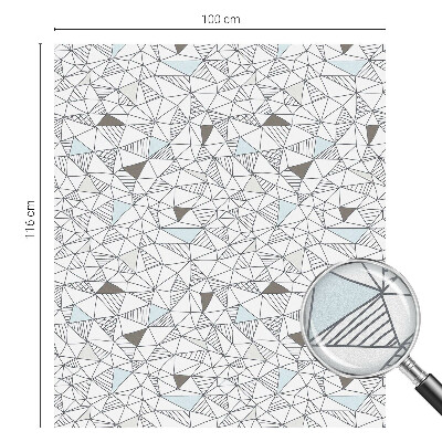 Vinil para vidro privacidade padrão vitral Formas abstratas