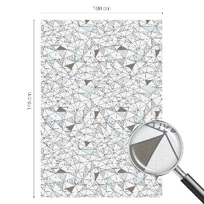 Vinil para vidro privacidade padrão vitral Formas abstratas