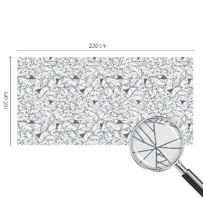 Vinil para vidro privacidade padrão vitral Formas abstratas